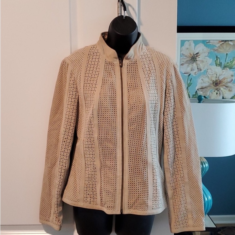 💥💥Yvonne e Marie Leather Eyelet jacket